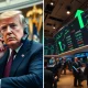 Financial analyst monitors stock market surge after Trump's Iran war comments on March 10, 2026.