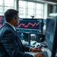Professional trader analyzing Target Corporation stock options volatility on financial trading screens