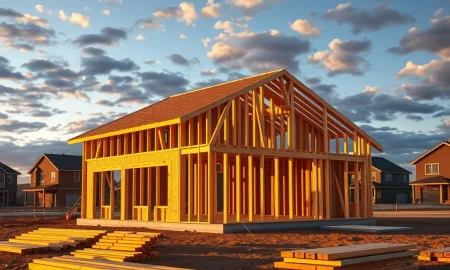 Taylor Morrison Home construction site showing potential investment opportunity during market volatility