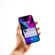 Smartphone displaying TikTok and Apple Music integration for full song playback feature.