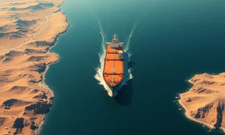 Oil tanker in the Strait of Hormuz following Trump's statement on Iran oil seizure timing