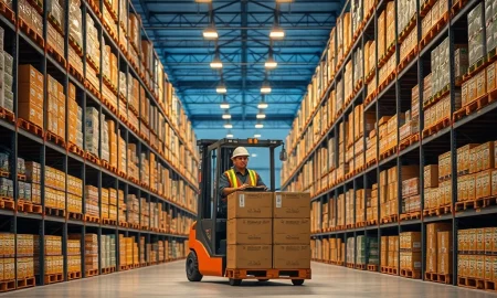 United Natural Foods distribution warehouse operations showing grocery logistics