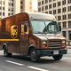 United Parcel Service delivery truck representing UPS stock entering oversold territory for dividend investors