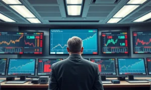 Financial analyst reviews US CPI data and inflation charts showing market reaction trends.