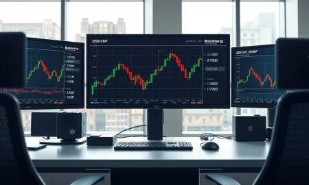 USD/CHF forex trading analysis showing the pair holding near the 0.7800 level on a professional terminal.