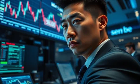 Trader monitors USD/JPY at 158.00 on Bloomberg Terminal during risk-off market session.