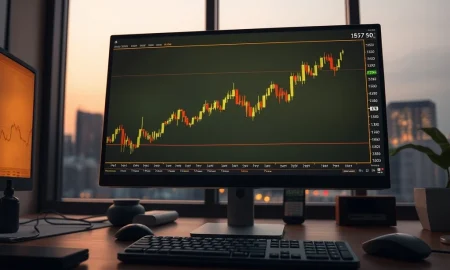 USD/JPY price forecast analysis showing bullish momentum on a trading desk chart.