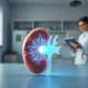 Vertex Pharmaceuticals kidney disease drug research showing kidney model in laboratory setting