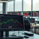 Trading terminal showing XOP ETF surge and SLVR ETF decline during Wednesday market session