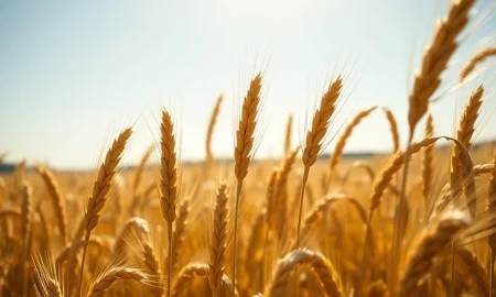 Golden wheat stalks symbolize the sharp rally in wheat futures prices on March 7, 2026.