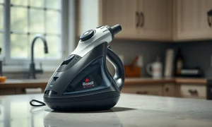 A Bissell Steam Shot handheld steam cleaner involved in a major safety recall.