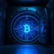 Digital representation of a Chainlink token unlock and market transfer.
