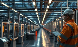 A factory floor in China illustrating the manufacturing sector, which showed a PMI rebound in March 2026.