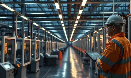 A factory floor in China illustrating the manufacturing sector, which showed a PMI rebound in March 2026.