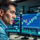 A trader analyzes EUR/JPY currency charts on a trading terminal screen.