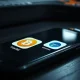 Smartphone screen showing a fake Ledger app icon, representing the cryptocurrency wallet scam.