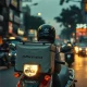 A delivery rider in India representing the intense competition in the quick commerce sector.