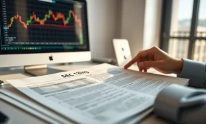 Financial analyst reviewing SEC 13F filing documents for Procter & Gamble stock holdings.