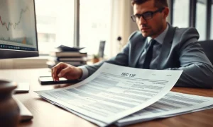 Analyst reviewing SEC 13F filing documents showing GLD gold ETF holdings.