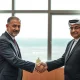Iranian Foreign Minister Abbas Araghchi meeting Omani officials for talks on regional security and Strait of Hormuz.