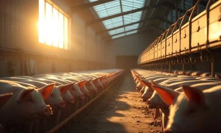 Lean hog futures fell on the Chicago Mercantile Exchange as pork cutout values declined.