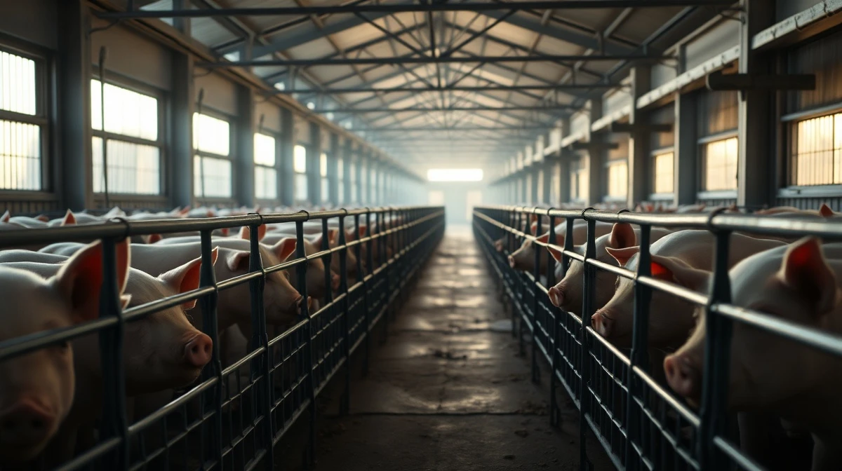 A modern hog farming facility representing the lean hog futures market.
