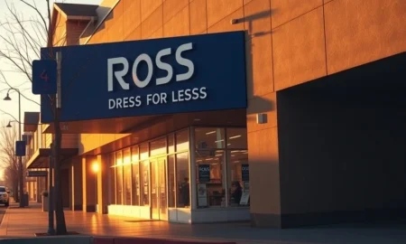 Exterior of a Ross Dress for Less store following a price target increase.