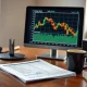Analyst reviewing Safe Pro Group Inc. Q4 earnings report and stock chart.