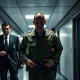 A special forces soldier being arrested in a corridor, related to Polymarket insider trading case