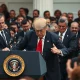 President Trump being rushed off stage by Secret Service after shots fired near White House