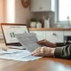A person reviews mortgage documents as borrowers seek shorter-term deals.