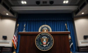 Vice President JD Vance at a press briefing on the status of a major policy deal.