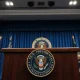 Vice President JD Vance at a press briefing on the status of a major policy deal.