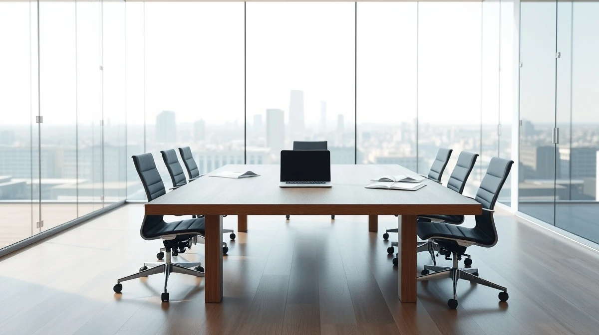Interior of a modern venture capital office with a conference room, representing A* Capital's new fund.