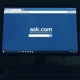 Ask.com website shutdown notice on a computer monitor