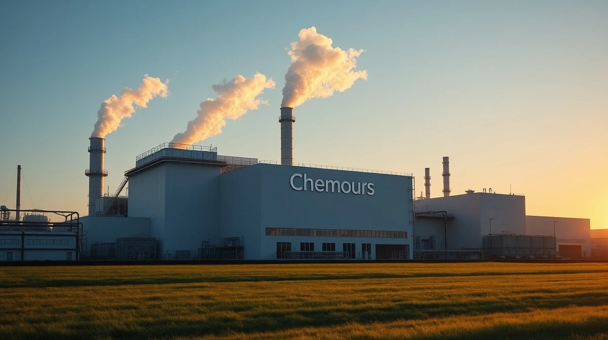 Chemours chemical plant exterior at sunrise, representing industrial operations and earnings performance.