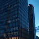 Modern high-rise office building in Hong Kong's Central financial district at dusk