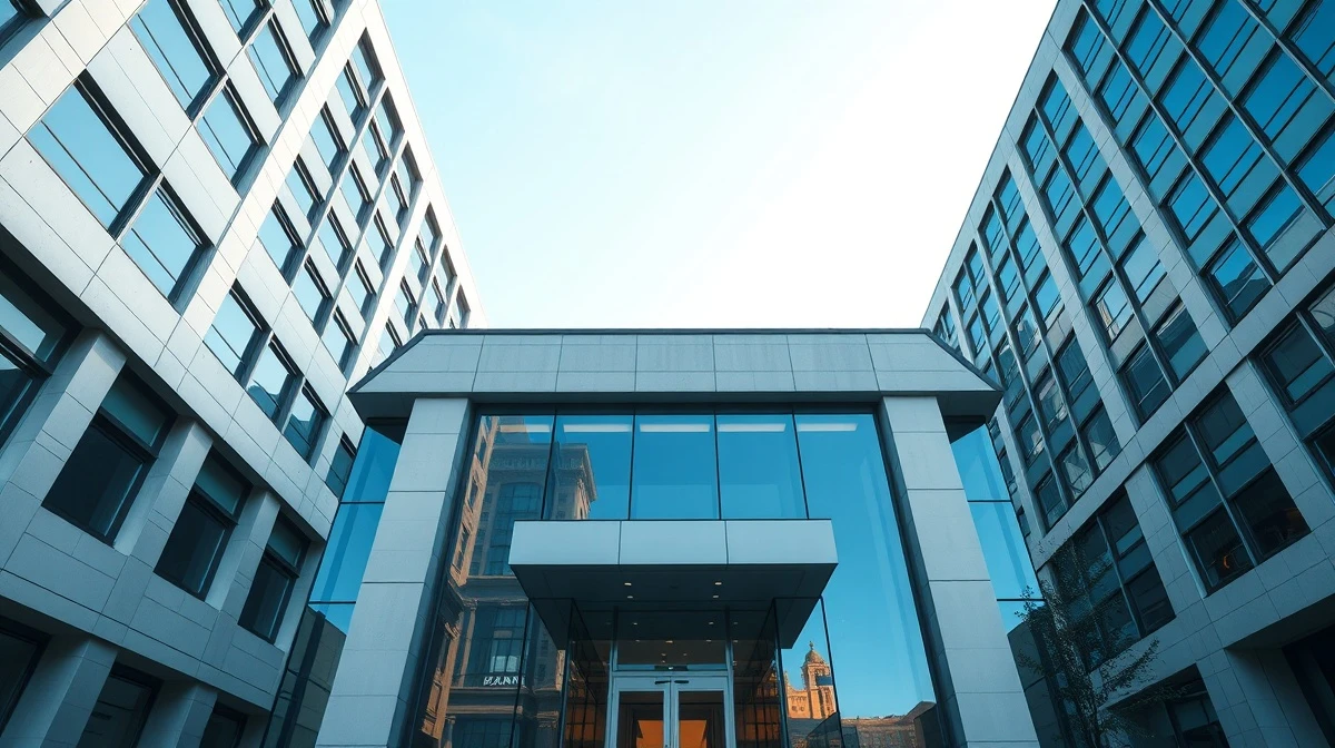 Exterior of a Citigroup bank building in a financial district on a clear day