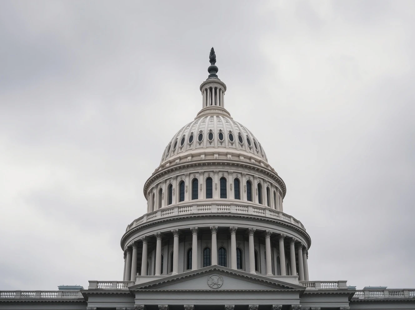 US Capitol building on a cloudy day representing legislative uncertainty over the CLARITY Act
