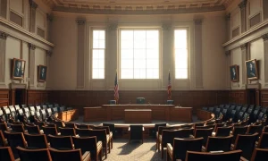 Empty committee hearing room in the U.S. Capitol, where the Clarity Act markup will take place.