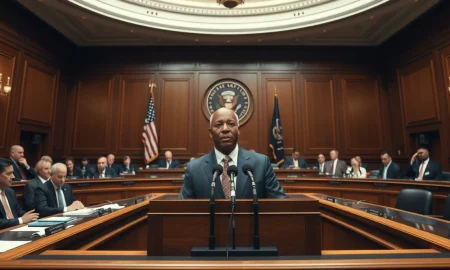 Senator Tim Scott speaking at a Senate Banking Committee markup session on the CLARITY Act