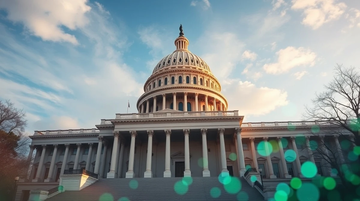 US Capitol building on a sunny day, representing the CLARITY Act vote on crypto regulation