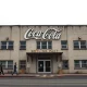 Exterior of the historic Coca-Cola bottling plant in Los Angeles during its closure announcement
