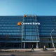 Commerzbank headquarters in Frankfurt, Germany, on a clear day.