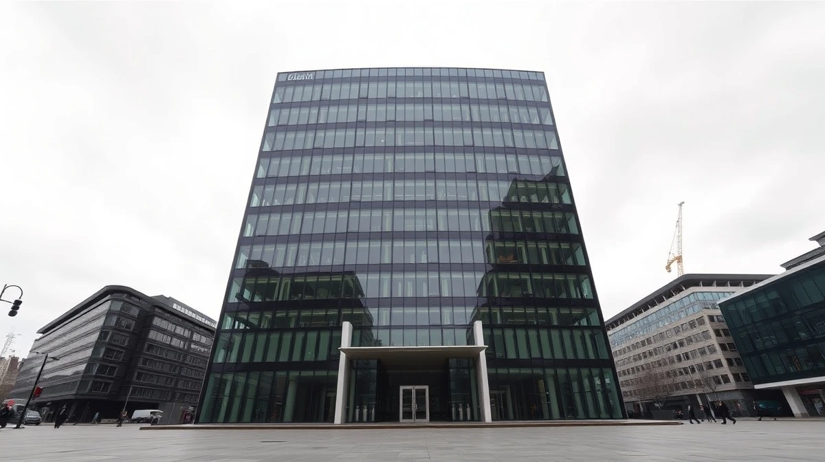 Modern corporate headquarters building in London, representing Intertek's headquarters.
