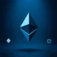 Ethereum symbol fading as competing blockchain logos emerge in the background, representing declining DeFi market dominance.