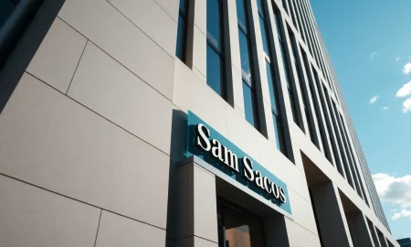 Goldman Sachs headquarters building exterior in daylight, symbolizing financial leadership in SpaceX IPO