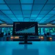 Modern trading floor with monitors displaying financial charts, representing Jane Street's record quarterly earnings.