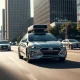 Avride autonomous Hyundai Ioniq 5 robotaxi on a city street during NHTSA investigation