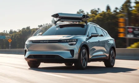 Nuro's autonomous Lucid Gravity SUV testing on California roads with driverless permit